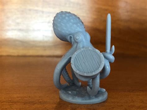 Dnd Octopus Warrior RESIN 28mm Miniature Tabletop Miniature | Etsy