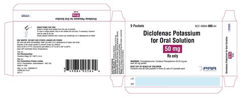 DICLOFENAC POTASSIUM powder, for solution