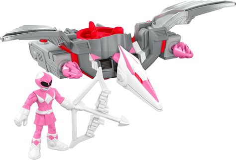 Buy Fisher-Price Imaginext Power Rangers Pink Ranger & Pterodactyl Zord ...