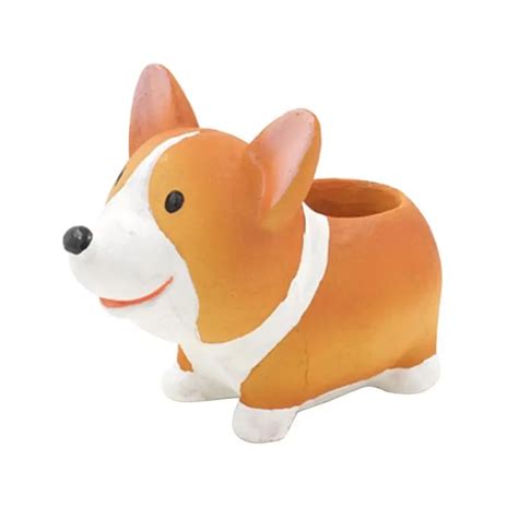 NEW Cute Dog Flowerpot Resin Succulent Planter Decorative Flower Pot ...