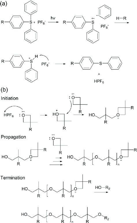 Scheme 1 Cationic ring-opening polymerisation of cyclic ether (LC ...