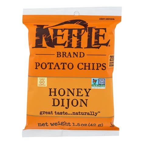 Kettle Brand Potato Chips - Honey Dijon - Case Of 24 - 1.5 Oz ...