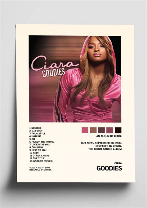 CIARA 'GOODIES' ALBUM TRACKLIST POSTER – The Indie Planet