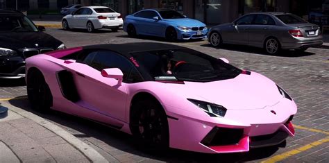 Double Pink Lamborghini Aventador Looks Like Italian Gelato in Toronto ...