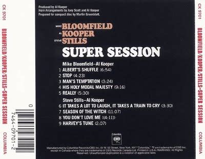 Mike Bloomfield, Al Kooper, Stephen Stills - Super Session 1968 | 60's ...