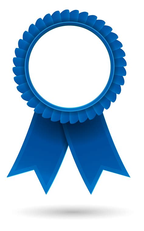 Blue award ribbon clipart free image download