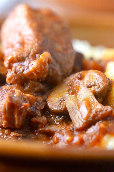 Wild Boar Stew Recipe with Mushrooms | Krumpli