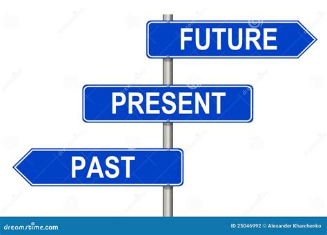 Past Present Future sign stock illustration. Illustration of choice ...