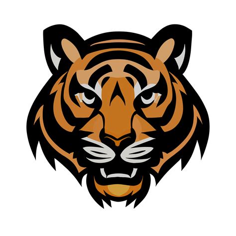 Tiger face icon clipart transparent background 24043911 PNG