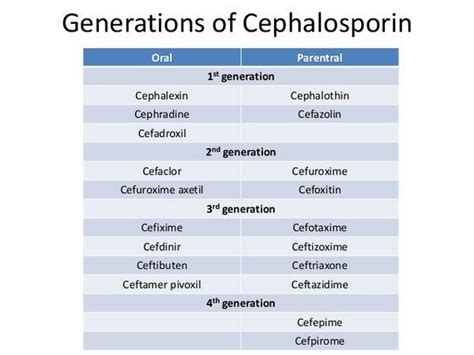 Cephalosporins: Cefaclor, Cefadroxil, Cefazolin, Cefdinir, and Other ...