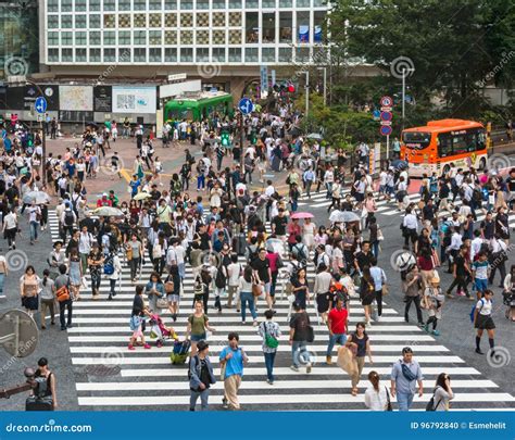 Aerial View on Famous Shibuya Crossing in Tokyo Editorial Image - Image ...