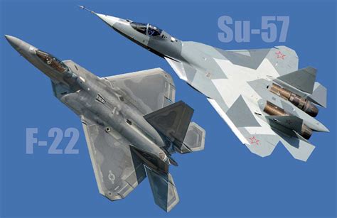 Sukhoi su 57 vs f 22 raptor - lanetafreaks