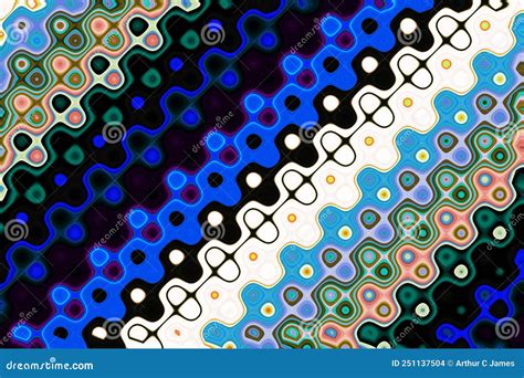 Abstract and Contemporary Digital Art Pattern Design Stock Illustration ...