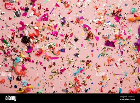 Bright colourful party sparkling party confetti background Stock Photo ...