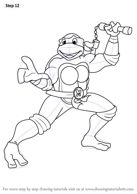 How to Draw Michelangelo from Teenage Mutant Ninja Turtles (Teenage ...