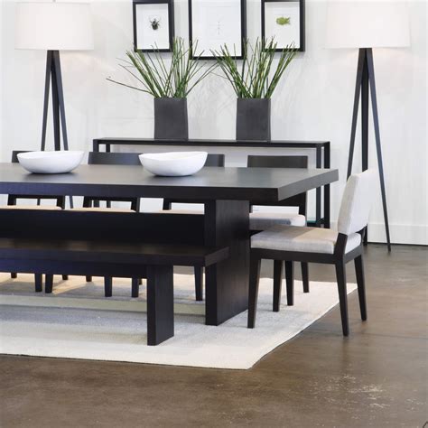 18+ Black dining set with bench information | bestdiningroom