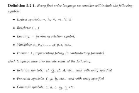 definition - What is the difference between 'logical symbols' and ...