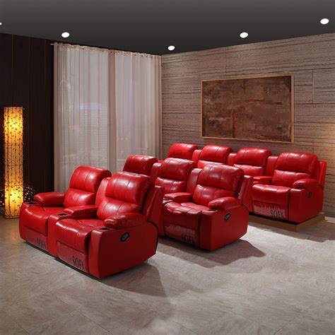 Sectional Cinema Sofa for Home Theater Recliner Sofa - China Home ...