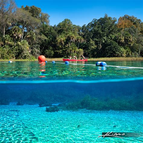 Rainbow Springs State Park Canoeing with Underwater View | HDR ...