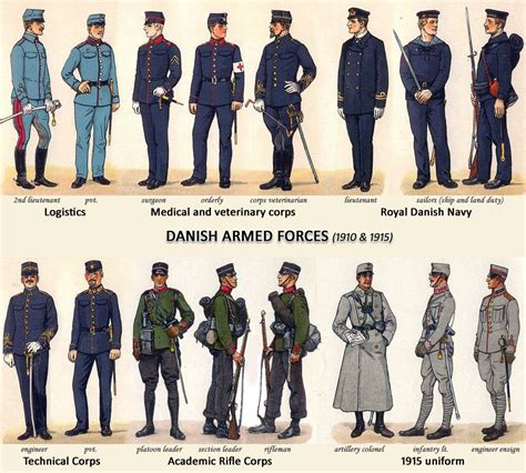 √ Danish Military Rank Insignia - Va Navy USA