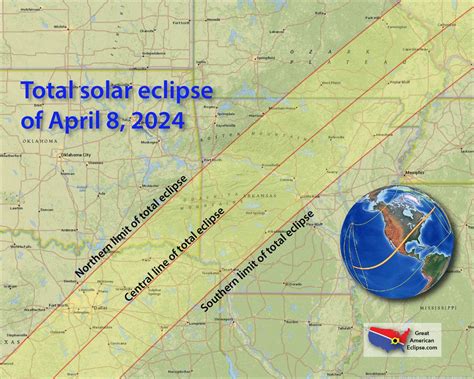 Total Solar Eclipse of 2024: Here Are Maps of the 'Path of Totality ...