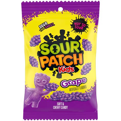 SOUR PATCH KIDS Grape Soft and Chewy Candy, 8.02 oz - Walmart.com