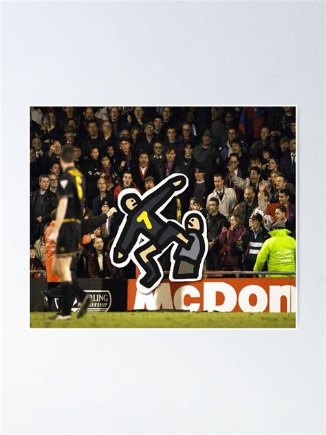 "Eric Cantona Kung Fu Kick" Poster for Sale by Tartalo | Redbubble