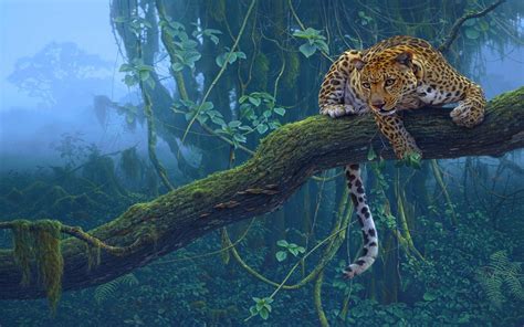 nature, Trees, Jungle, Animals, Leopards Wallpapers HD / Desktop and ...