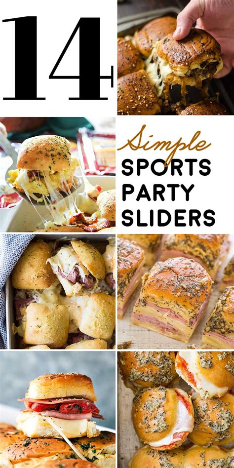 14 Simple Sports Party Sliders - Homemade Hooplah