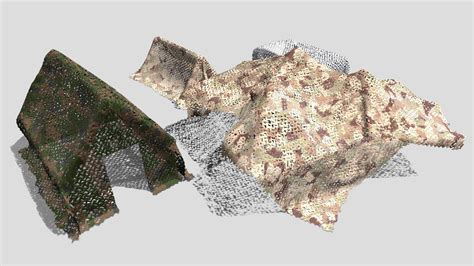 Camouflage Netting - 3D Model by Buncic