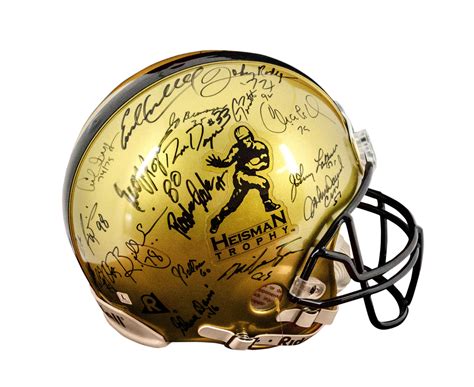 Lot Detail - Heisman Trophy Winners Signed Authentic Proline Helmet (21 ...