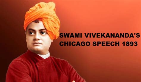 Swami Vivekananda Chicago Speech 1893: Iconic quotes at the Parliament ...