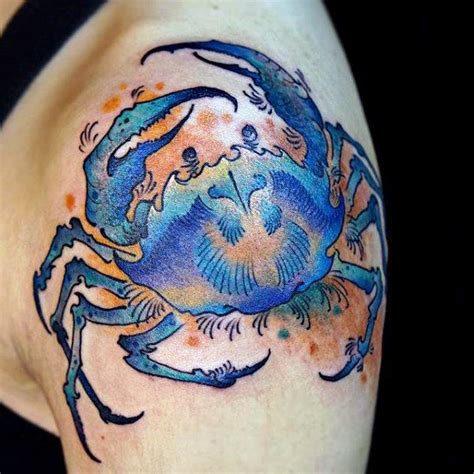 79 Cool Crab Tattoo Designs for Men [2024 Inspiration Guide] | Crab ...