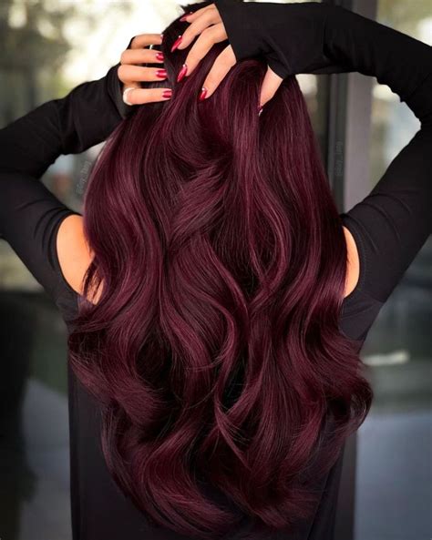 35 Splendid Dark Red Hair Color Ideas for 2024 | Kersen rood haar ...