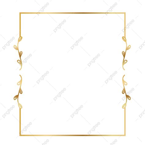 Gold Picture Frame PNG Transparent, Gold Border Frame Picture, Border ...