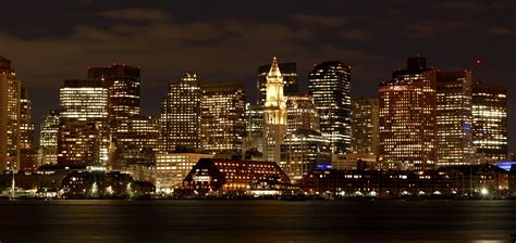 Boston skyline at night : r/boston