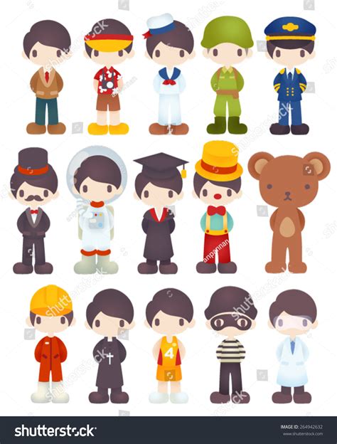 Character Cartoon Various Job Vector File Stock Vector (Royalty Free ...