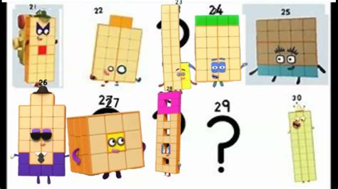 numberblocks 21 to 30. with official Numberblock.23.24.26. 27 and 28 ...