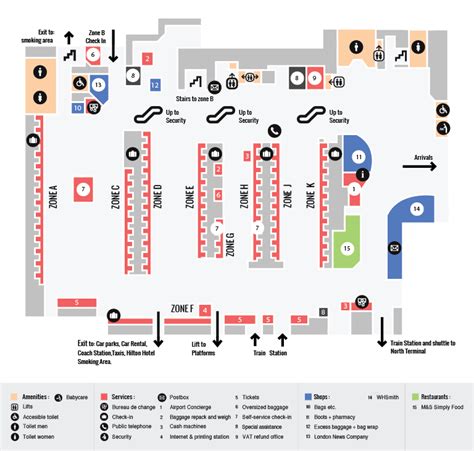 Gatwick South Terminal Maps - Gatwick Airport Guide