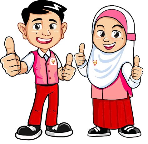 Gambar Anak Sekolah Sd Kartun Islami - Aneka Gambar Anak Sekolah Kartun ...