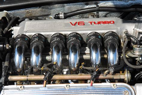 Alfa Romeo v6 Turbo engine Stock Photo | Adobe Stock