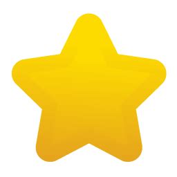 Round Star Png Image Yellow