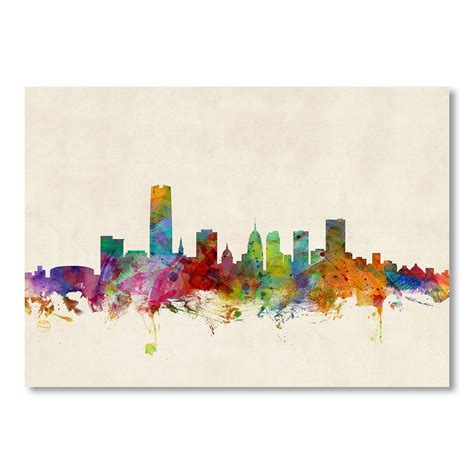 Oklahoma City Skyline Wall Mural | Art, Trademark fine art, Canvas art