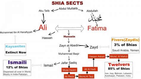 Islamic schools and branches: Sects within Shia Islam. - The Last Dialogue