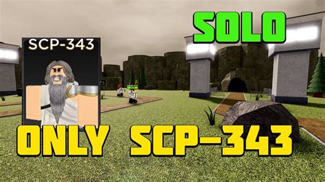 ONLY SCP-343 without support Calamity Medium MODE - Roblox SCP Tower ...