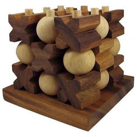 Tic-Tac-Toe 3D - Strategy Wooden Game