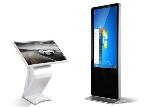 Full HD Touch Screen Information Kiosk , Portable Commercial Digital ...