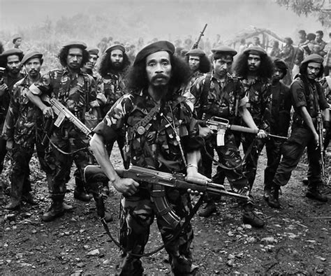 East Timor FRETILIN freedom fighters at the Tatamailau mountains in ...