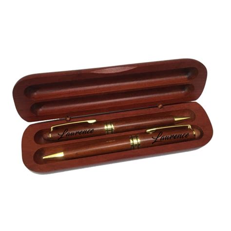 Engraved / Personalized Rosewood Two Pen Gift Set