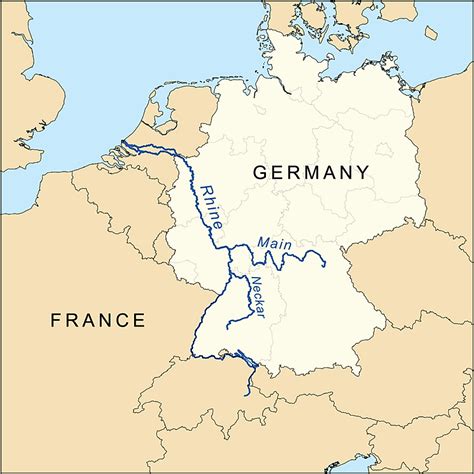 Rhine River Map